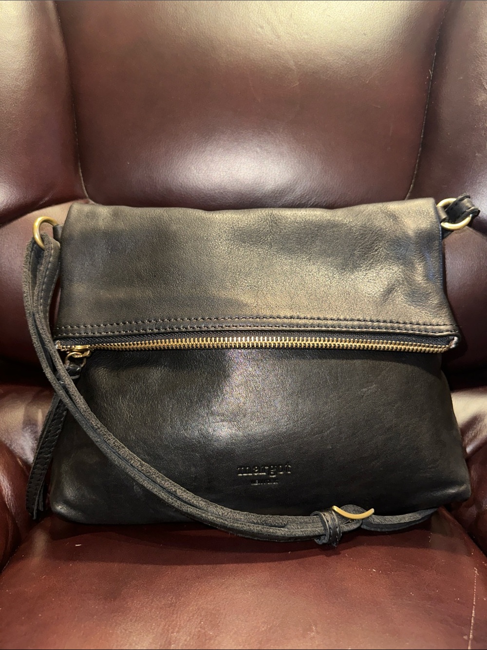 Margot New York Robbie Fold Over Crossbody Bag